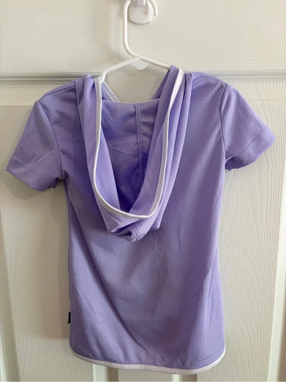 Eddie Bauer Light Purple & White One Piece Swimsuit W/Hooded Cover-Up - Size 3T